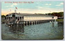 Postcard Bath House Bayview Beach Green Bay Wisconsin Posted 1913 picture