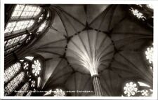 Vintage real photo postcard - SALISBURY CATHEDRAL, UK ~ Spandrels CHAPTER HOUSE picture