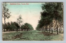 Aurora NE-Nebraska, Residential View, Outside, Trees, Vintage Postcard picture