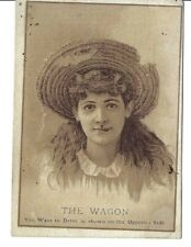 AP-051 WV, Moundsville Webster Wagon Pretty Girl Victorian Trade Card Vintage picture