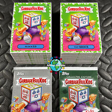 2024 SERIES 1 GARBAGE PAIL KIDS AT PLAY 200-CARD GREEN PARALLEL SET+2x WRAPPERS picture