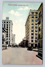 Jacksonville FL-Florida, Forsyth Street, Antique Souvenir Vintage Postcard picture