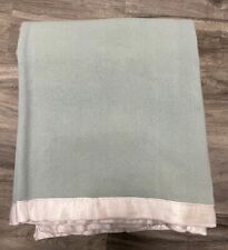 Vintage St. Mary's Wool Blanket Green 68X79