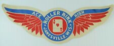1930's-50's Ace High Roller Rink, Janesville, Wis. Label Vintage B3 picture
