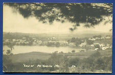View of Mt Vernon Maine me old real photo RPPC postcard picture