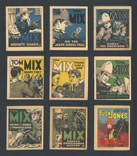 1934 R24 GOUDEY BUCK JONES #6 R151 NATIONAL CHICLE TOM MIX BOOKLETS 8 DIFFERENT picture