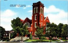Texarkana AR-Arkansas, Sixth & Laurel, First Methodist Church, Vintage Postcard picture