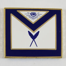 Masonic Officer Apron Secretary Lapel Pin Mason (SCA-2077) Freemason picture