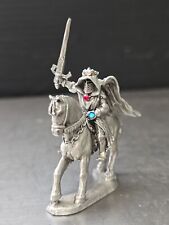 VTG 86 Ral Partha Pewter Knight On Horse Mini Statue D&D Fantasy PP 231 Figurine picture