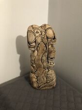 Vintage Fertility Idol Tribal Clay Stone Art Sculpture Tiki Home Decor Totem 6C picture