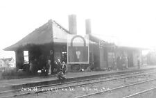 Railroad Train Station Depot Fire Damage Dike Iowa IA Reprint Postcard picture