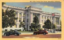 BAKERSFIELD, California CA  KERN COUNTY COURT HOUSE~Cars  c1940's Linen Postcard picture