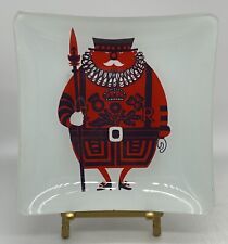 Kenneth Townsend Beefeater Glass Tray, 1970's picture