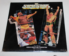 SEALED 1992 WWF Superstars Calendar Hulk Hogan Ultimate Warrior WWE VTG NOS MIP picture