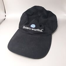 VW VOLKSWAGEN Drivers Wanted Black Cap Hat Strapback 1990s Vintage Logo picture