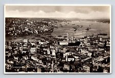RPPC Bird's Eye View of Constantinople istanbul Turkey Postcard picture