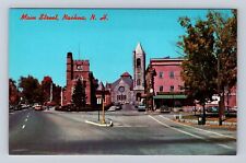 Nashua NH-New Hampshire, Main Street, Advertisement, Antique, Vintage Postcard picture