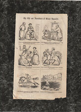 1850s Comic Page Life of Simon Spoonbill Ballou's Dollar Monthly Magazine Boston picture