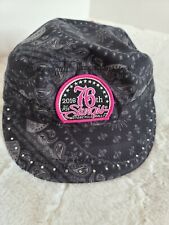 Pink black Womens Sturgis rally 2016 black hills cadet hat motorcycle 76th NWT picture