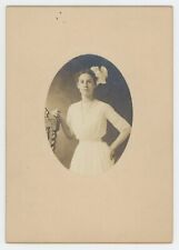 Antique c1900s 4.88x6.75 in Cabinet Card Beautiful Young Woman Fredericksburg VA picture