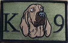 K-9 Bloodhound Service Dog Patch W/ VELCRO® Brand Fastener Morale K9 Tactical II picture