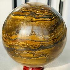 1680g Natural Tiger Eye stone ball quartz crystal ball Reiki healing picture