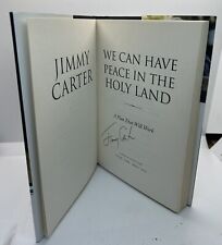 Jimmy Carter Signed We Can Have Peace In The Holy Land HC Book Autographed POTUS picture
