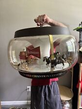 1960s Original Rare Budweiser Team Clydesdale Working Spinning Light Up Globe picture