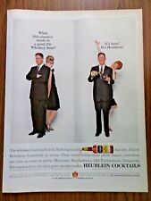 1962 Heublein Cocktails Ad Rudy Vallee TV Hollywood Star How Succeed Business picture