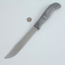 Vintage AYCOCK Aluminum Handled Large SLICER Chef Knife HEAVY THICK Blade 10