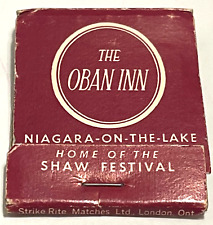 Vintage Matchbook Collectible Ephemera THE OBAN INN  Niagara-On-The-Lake picture