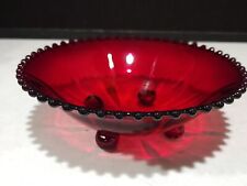 Imperial Glass Candlewick RUBY RED 8 1/2