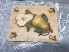 Vintage Home Interiors 3D Pear Wall Plaque Hanging picture