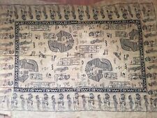 Egyptian Tapestry Pharoah King Tut  hieroglyphics picture