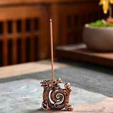 Lucky Feng Shui Copper Chinese Dragon Creative Retro Incense Holder Household BI picture