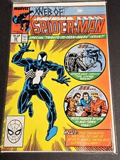 WEB OF SPIDER-MAN #35 FN/VF (Marvel 1988) Black Costume picture