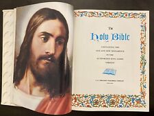 VTG 1965 Large Holy Bible KJV Old & New Testament Book JG Ferguson Chicago picture