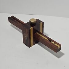 Crown Tools - Carpenters Scribe Mortise Marking Gauge BRASS - Sheffield, England picture