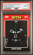 2024 Topps Star Wars Throwback Thursday Darth Vader #38 PSA 10 picture