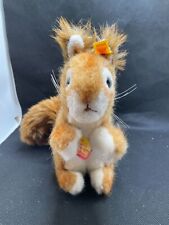 Steiff Ricky Squirrel Plush 2030/20 Ear Tag Chest Name Tag NEW picture