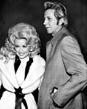 Porter Wagoner Dolly Parton circa 1971 candid smiling 8x10 photo picture