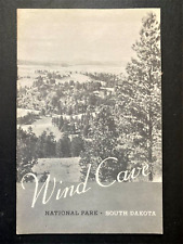 1938 WIND CAVE SOUTH DAKOTA NATIONAL PARK USDI TOURIST GUIDE INFO BOOKLET  picture
