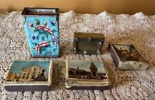Vtg Chinese Cloisonné Enamel & Metal Matchbox Holders And Match Boxes Lot Of 5 picture