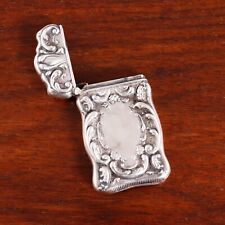 AMERICAN STERLING SILVER MATCH SAFE FOLIATE, FLORAL & SCROLL NO MONOGRAM picture