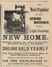 Magazine Ad - 1883 - New Home Sewing Machine Co., New York picture