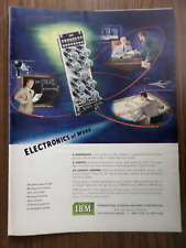 1950 IBM Ad Electronic Computer Basic Unit of IBM Electronic Machines picture