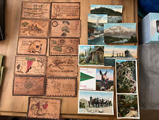 Antique Postcards - 11 Leather and 9 Cardboard - Early 1900's picture