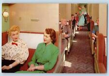c1950's The Astra Dome Observation Lounge Train Union Pacific Railroad Postcard picture