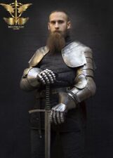 Medieval Full Plate Arm Armor Knight Larp Pair Of Bracers Protection Armor picture
