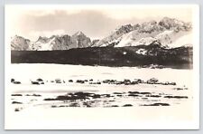 Stanley ID~In Winter~Sawtooth Valley~Near Sawtooth Mountains~Real Photo PC~RPPC picture
